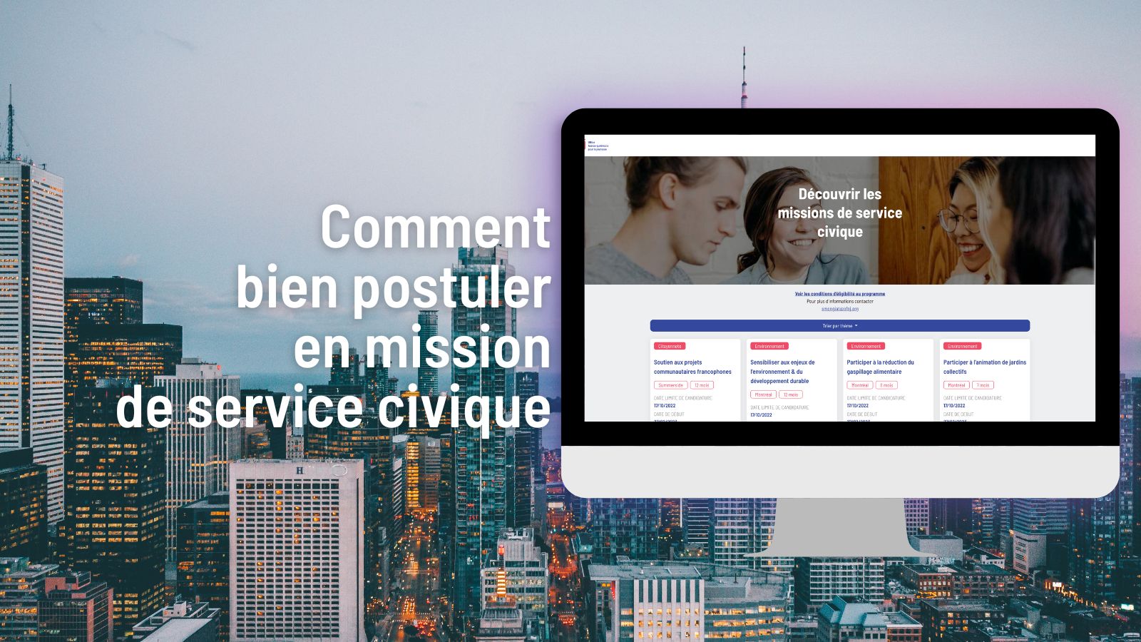 Comment bien postuler à une mission de service civique international